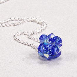Crystal Star Necklace Sapphire AB